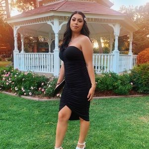 Black Strapless Dress